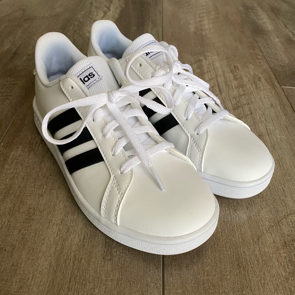 Adidas white shoes